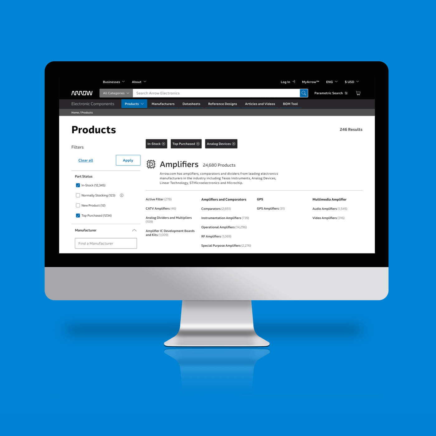 Arrow Product Landing Page